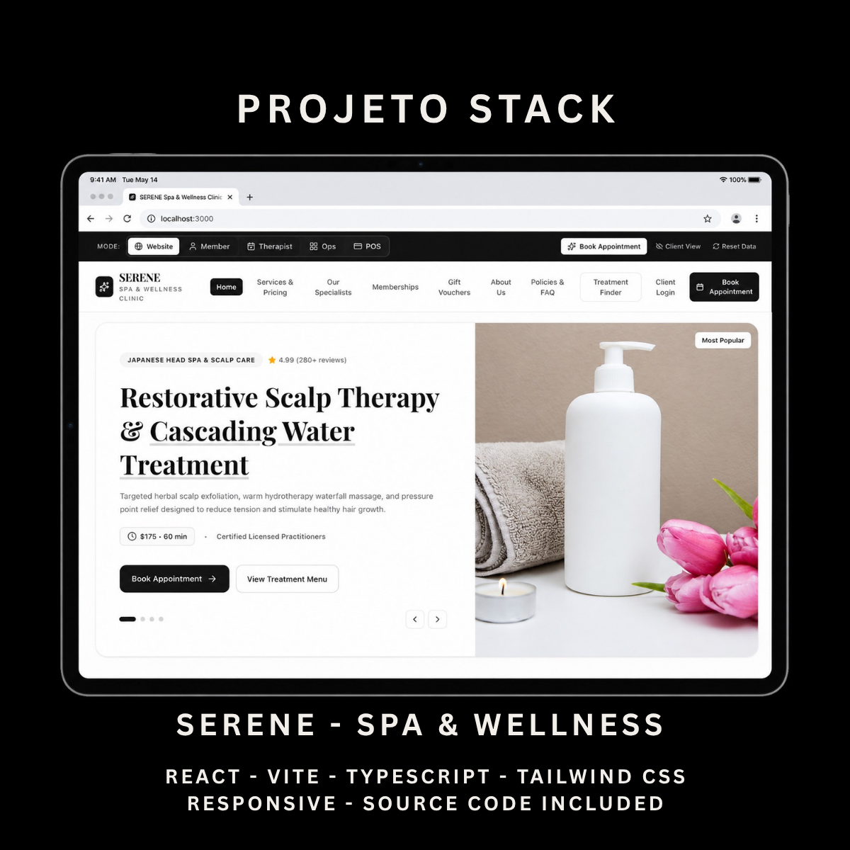 SERENE - Spa & Wellness Management Website Template