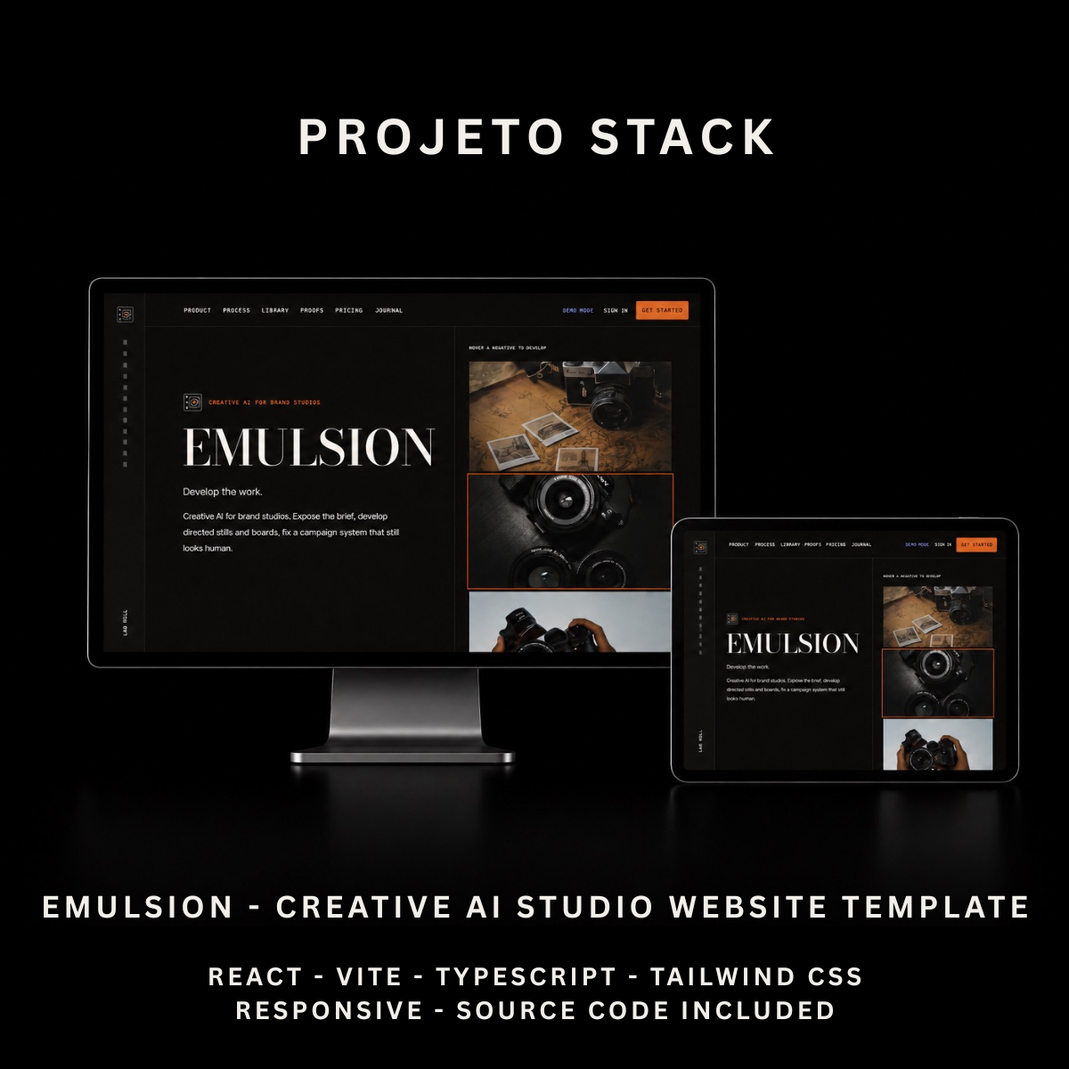 EMULSION - Creative AI Studio & Client Lab Website Template