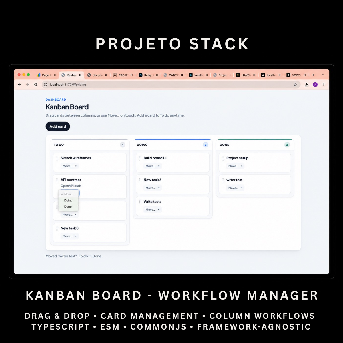 Kanban Board - Premium JavaScript Task Management Component