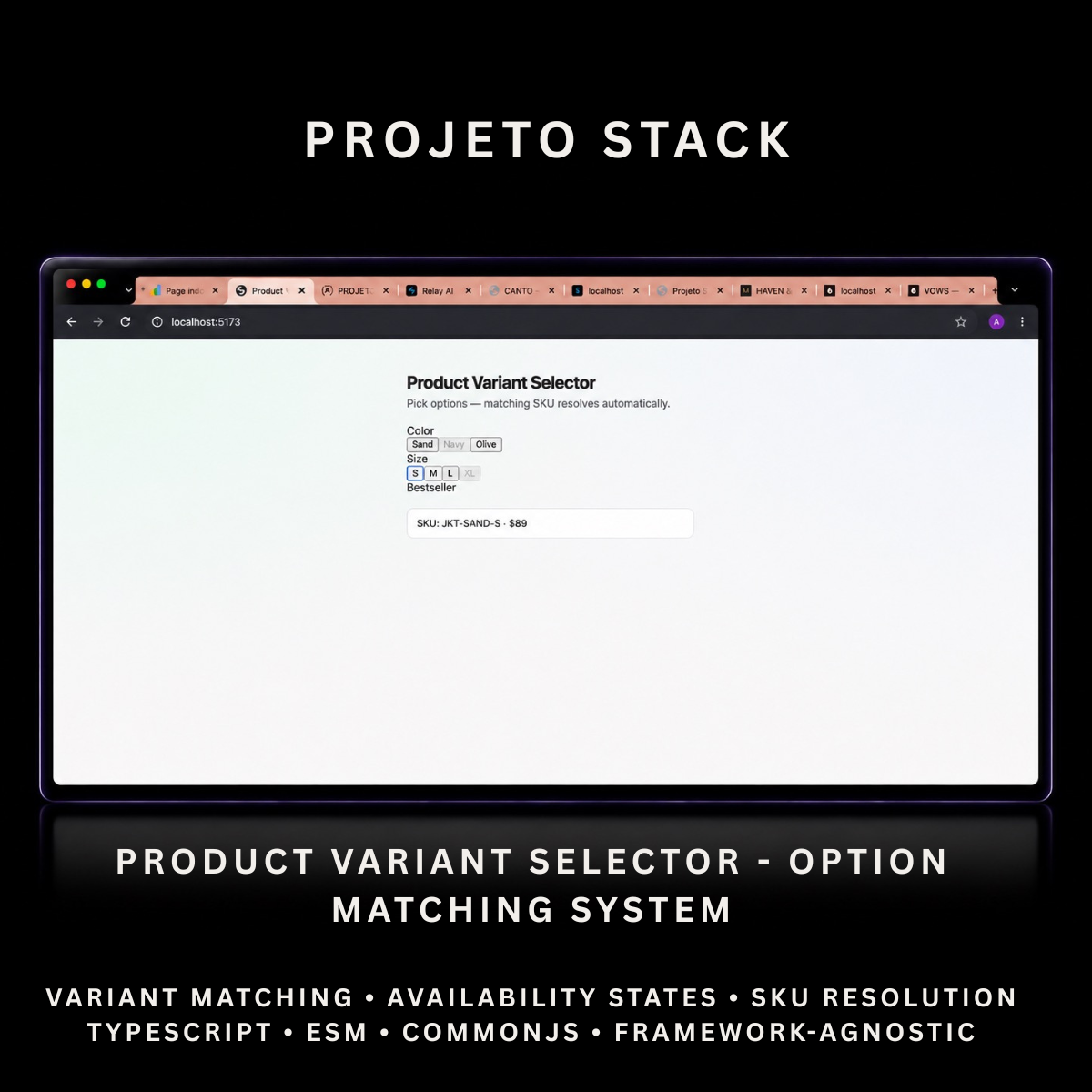 Product Variant Selector - Premium JavaScript Product Options Component