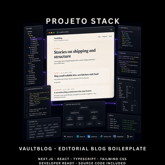VaultBlog - Premium Editorial Blog Boilerplate
