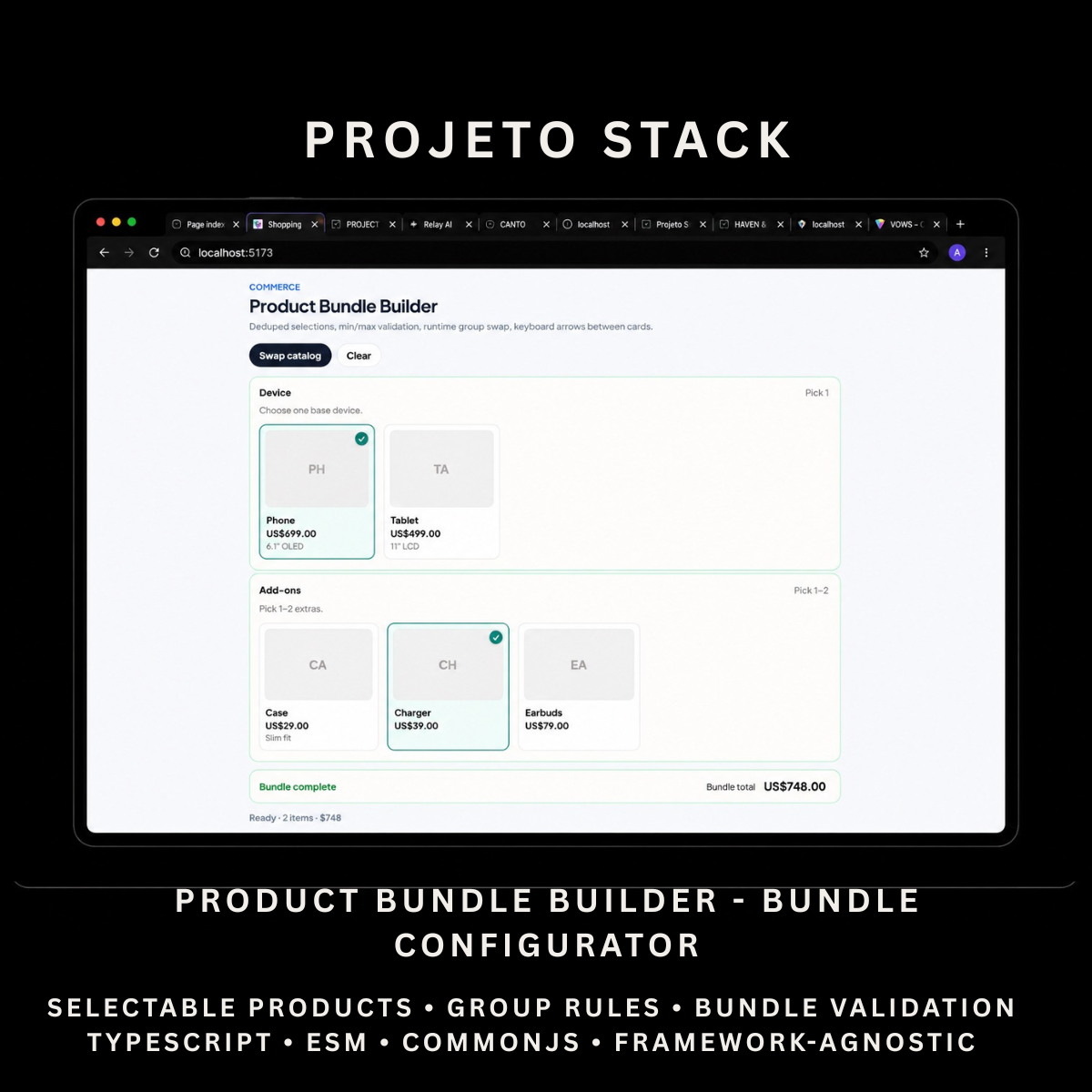 Product Bundle Builder - Premium JavaScript Bundle Builder Component