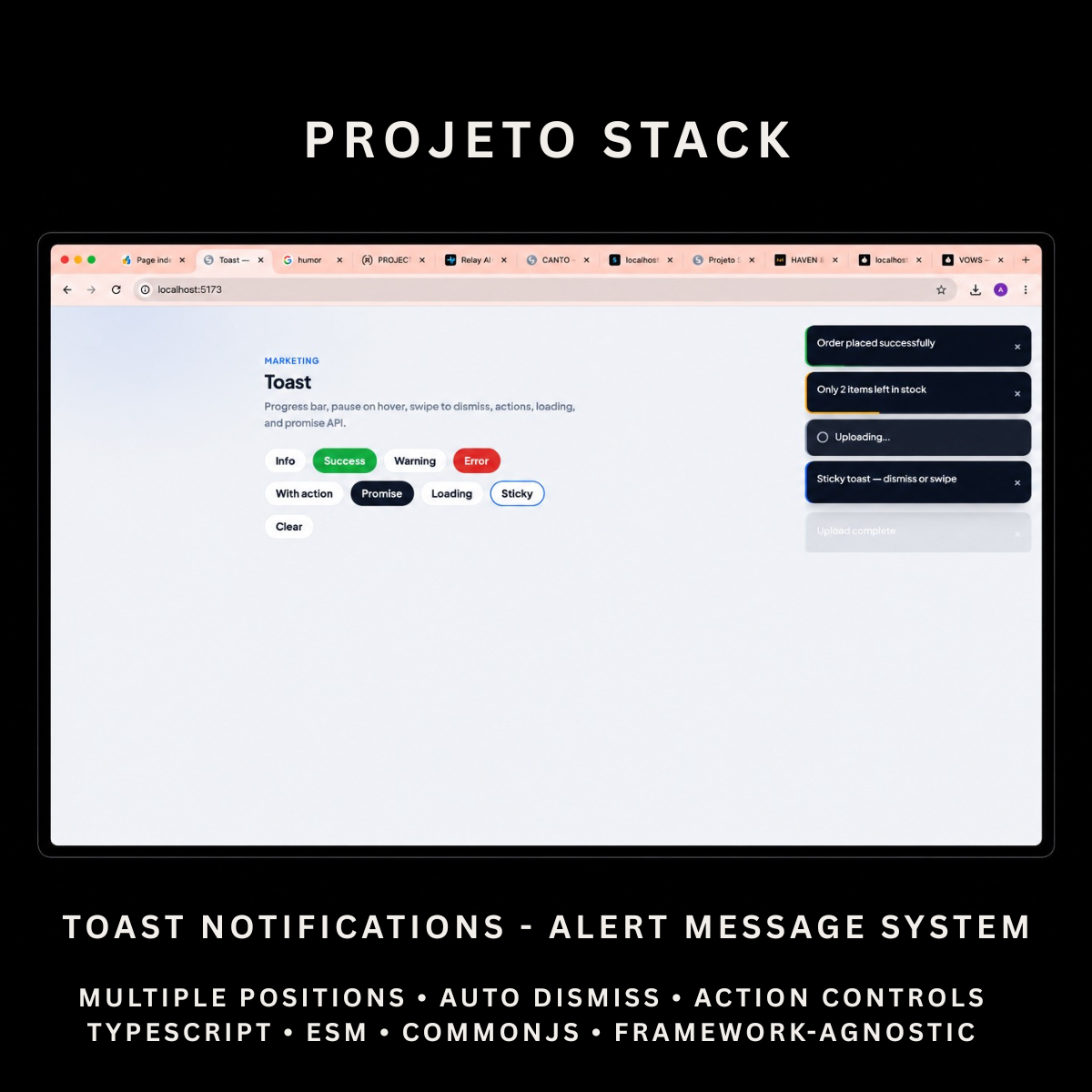 Toast - Premium JavaScript Notification Component