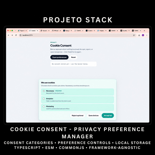 Cookie Consent - Premium JavaScript Cookie Banner Component