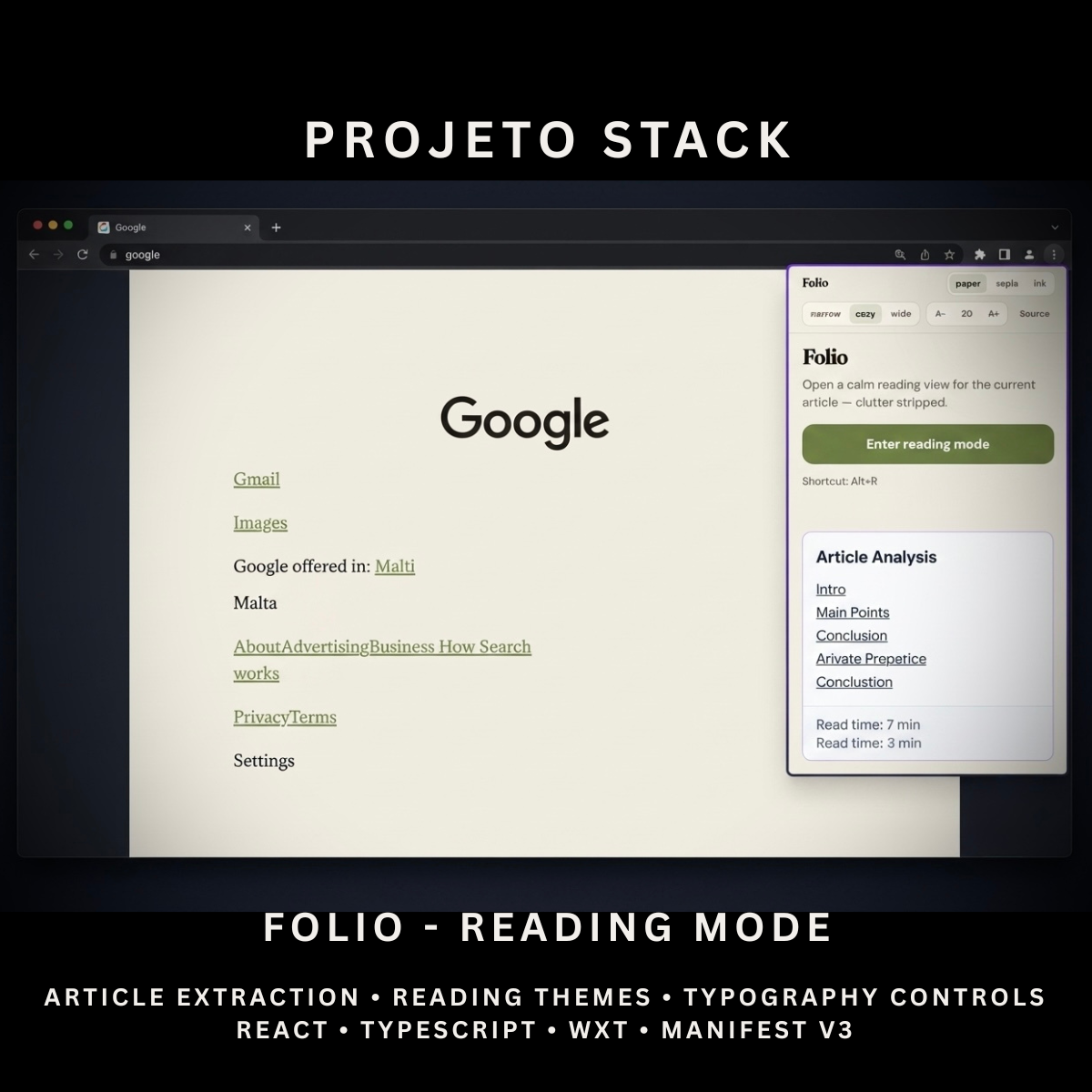 Folio - Reading Mode
