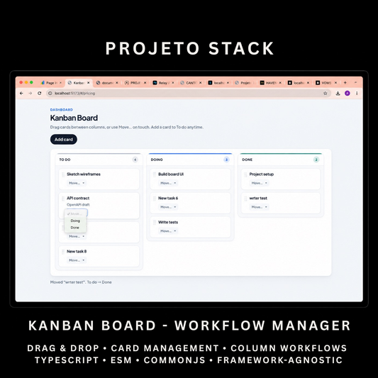 Kanban Board - Premium JavaScript Task Management Component