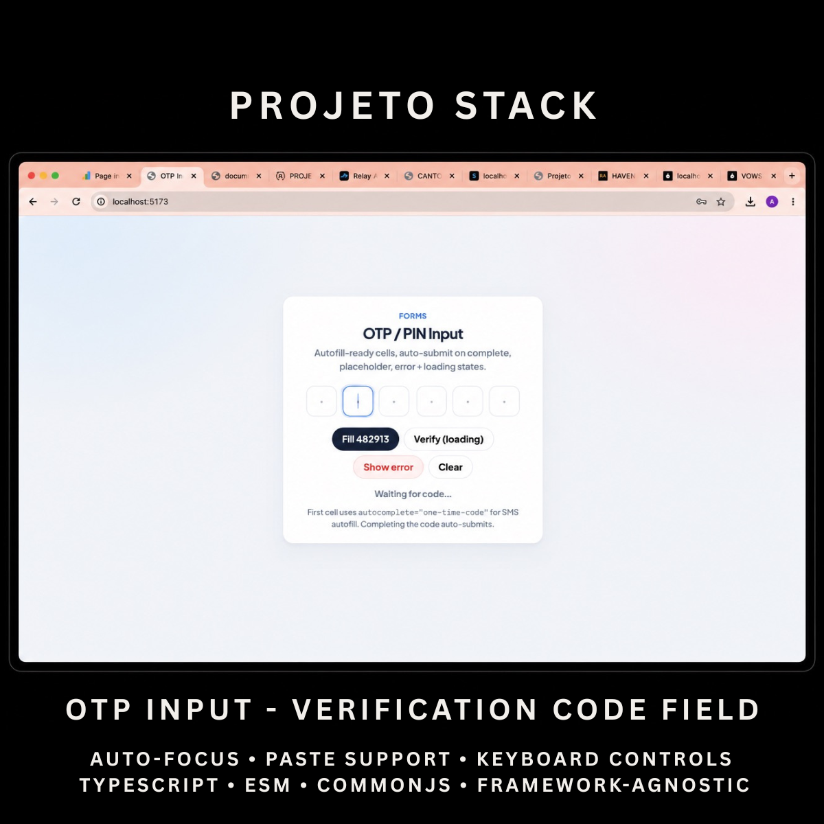 OTP Input - Premium JavaScript One-Time Password Component