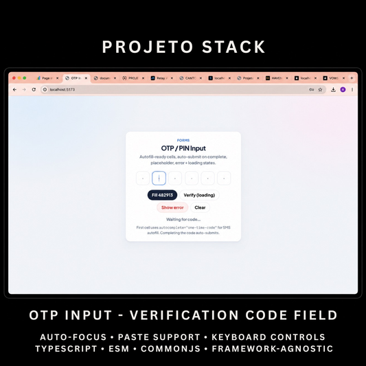 OTP Input - Premium JavaScript One-Time Password Component