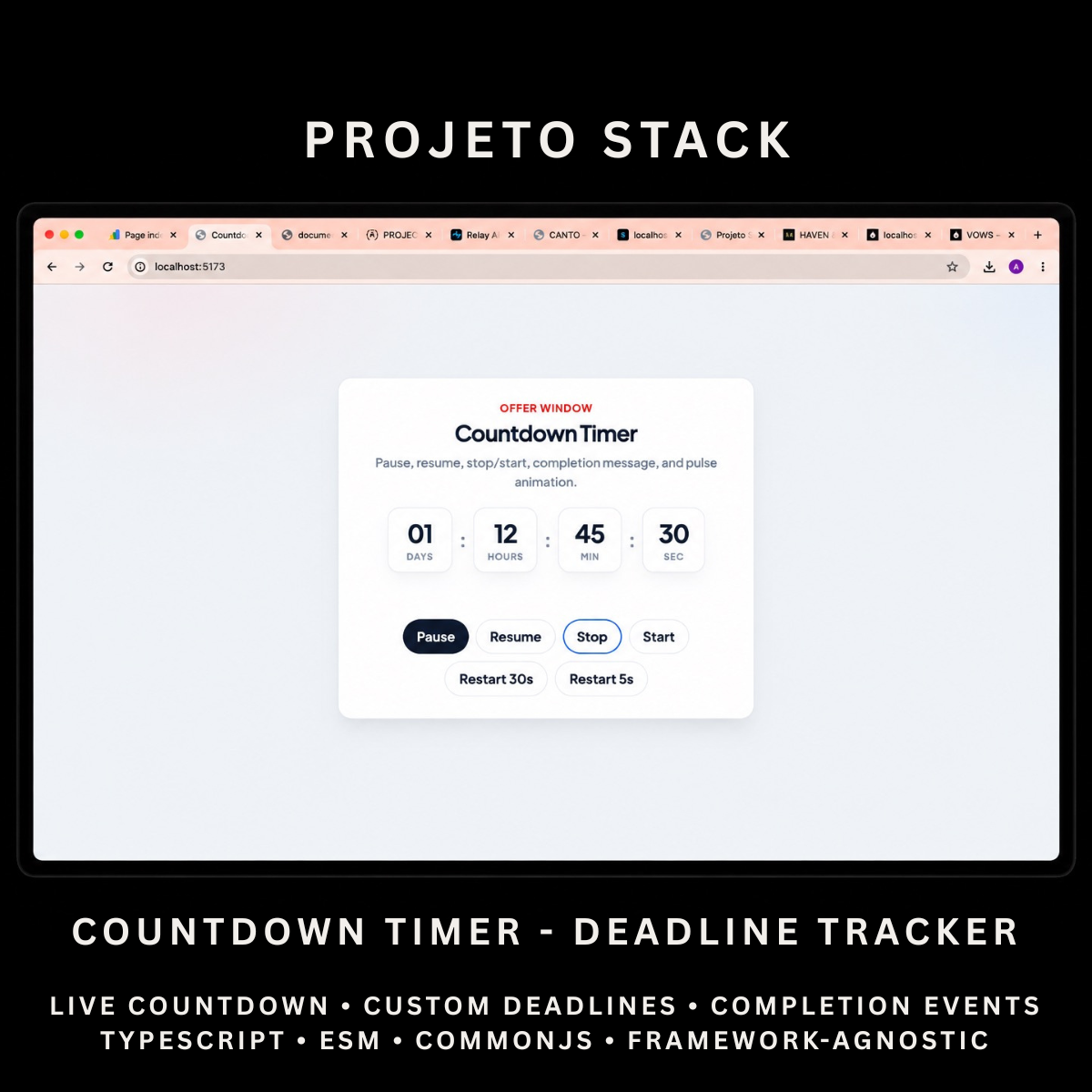 Countdown Timer - Premium JavaScript Countdown Component