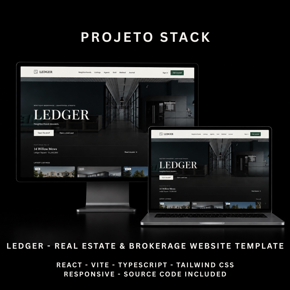 LEDGER - Real Estate & Property Brokerage Website Template