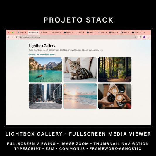 Lightbox Gallery - Premium JavaScript Image Lightbox Component