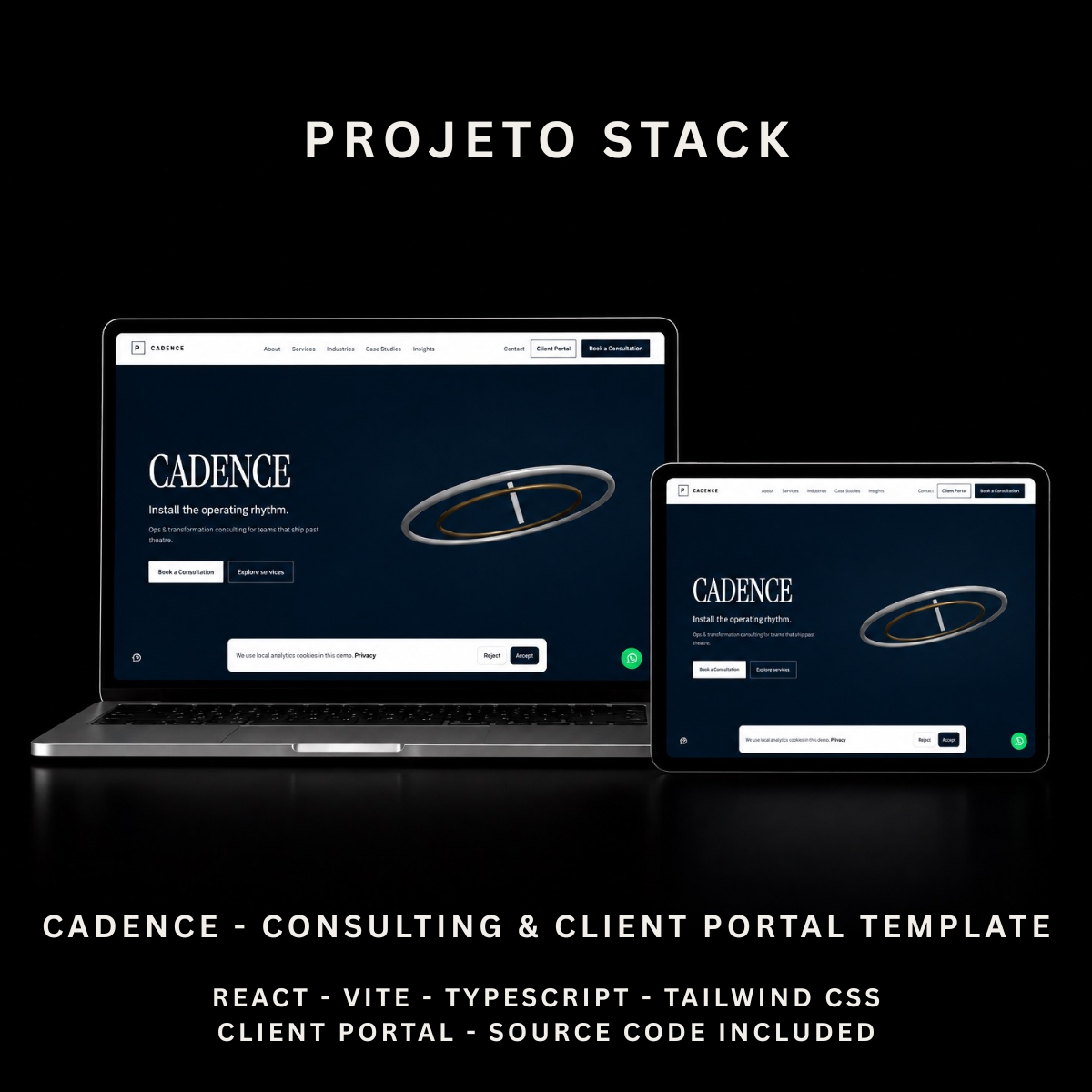 CADENCE - Consulting Firm & Client Portal Website Template