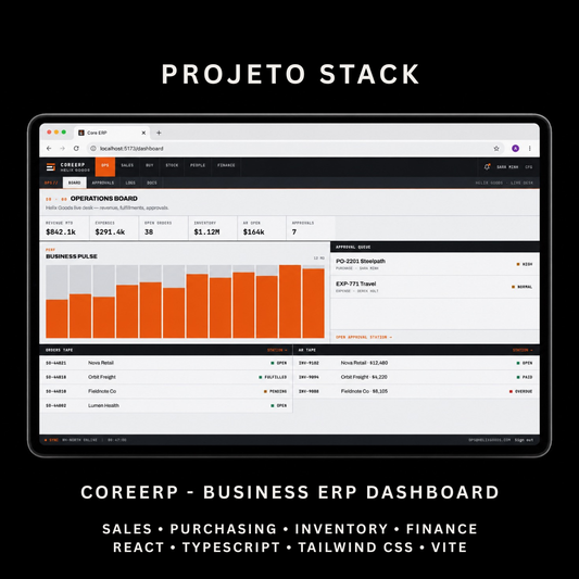 CoreERP - Business ERP Admin Dashboard Template