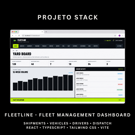 Fleetline - Logistics & Fleet Management Admin Dashboard Template