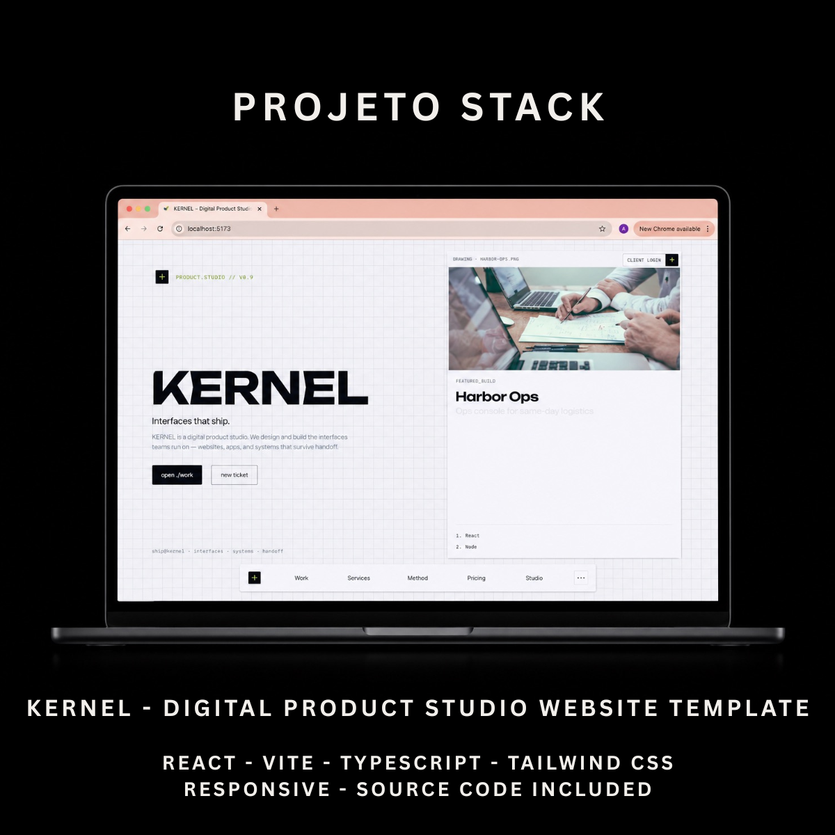 KERNEL - Digital Product Studio & Client Builds Portal Website Template
