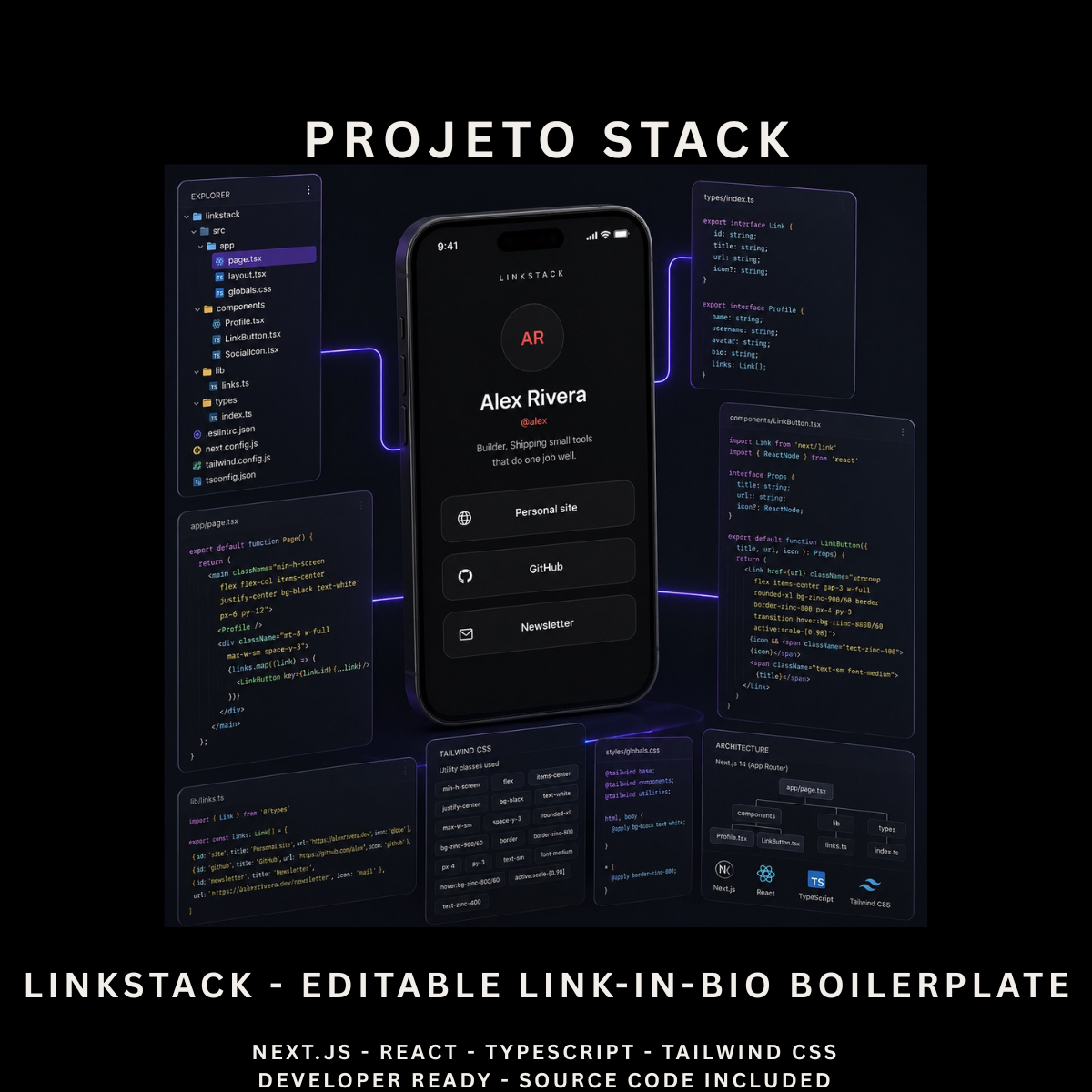 LinkStack - Premium Next.js Link in Bio Boilerplate