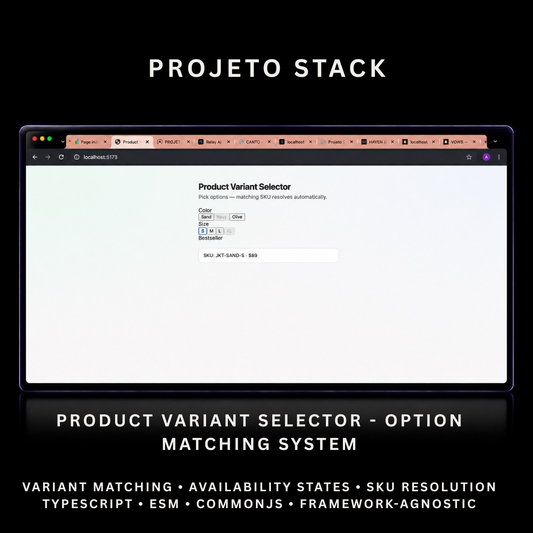 Product Variant Selector - Premium JavaScript Product Options Component