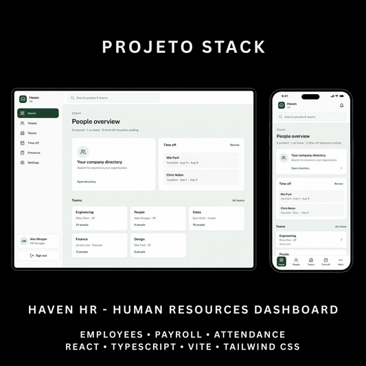 Haven HR - Human Resources Management Dashboard Template