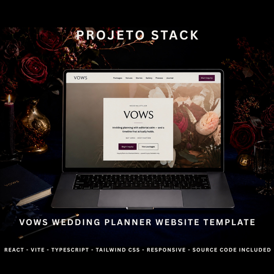 VOWS - Premium Wedding Planner Website Template